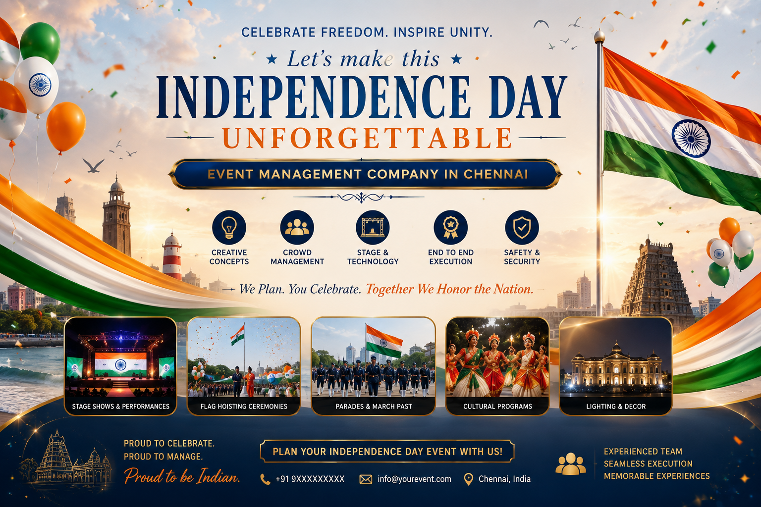 Top 15 Independence Day Celebration Ideas for Corporate Offices in Chennai